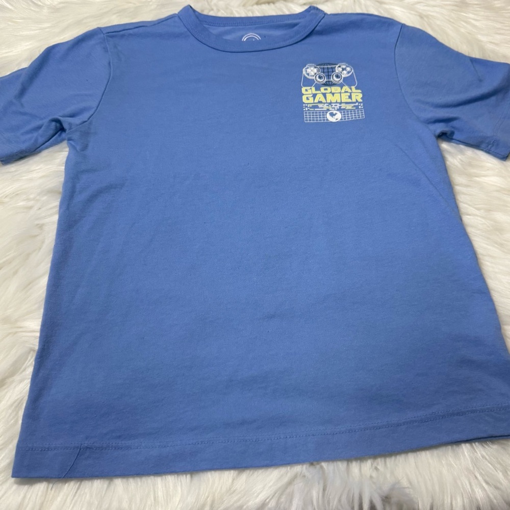 Wonder Nation Youth Boy Size Small (6-7) Blue Gamer Graphic Shirt - Picture 4 of 12